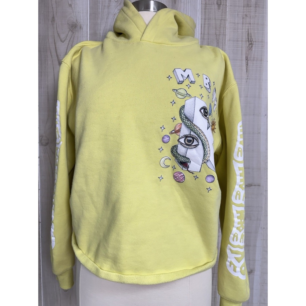 Kodonism x MBM Hoodie Yellow Kodone Graphic Sweatshirt Skater M